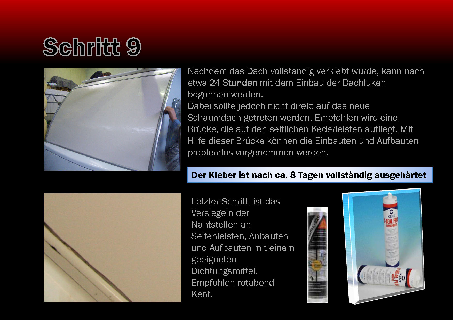 Das speziell fr Reisemobile und Wohnwagen entwickelte und europaweit patentierte WARU MultiProtect Schutzdach besteht aus einem Schaummaterial mit einer aufgelegten UV-bestndigen PVC-Plane. 